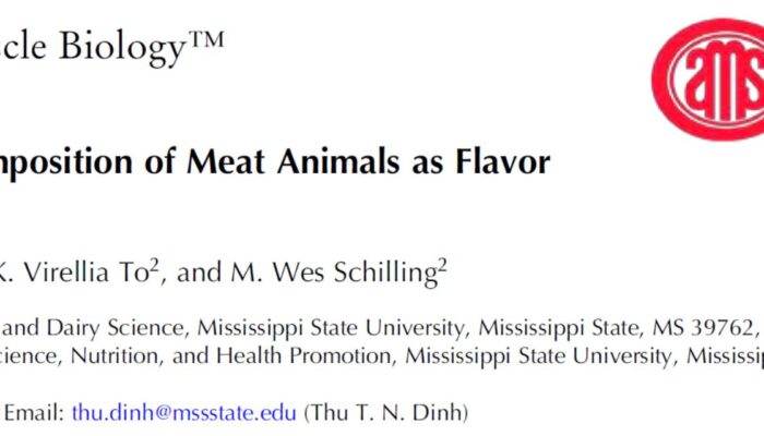 Research – Fatty Acid Composition Of Meat Animals As Flavor Precursors – Dinh – 2021 – Meat And Muscle Biology